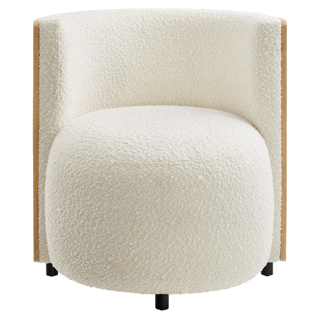 Solis Boucle Accent Chair - Natural Ivory