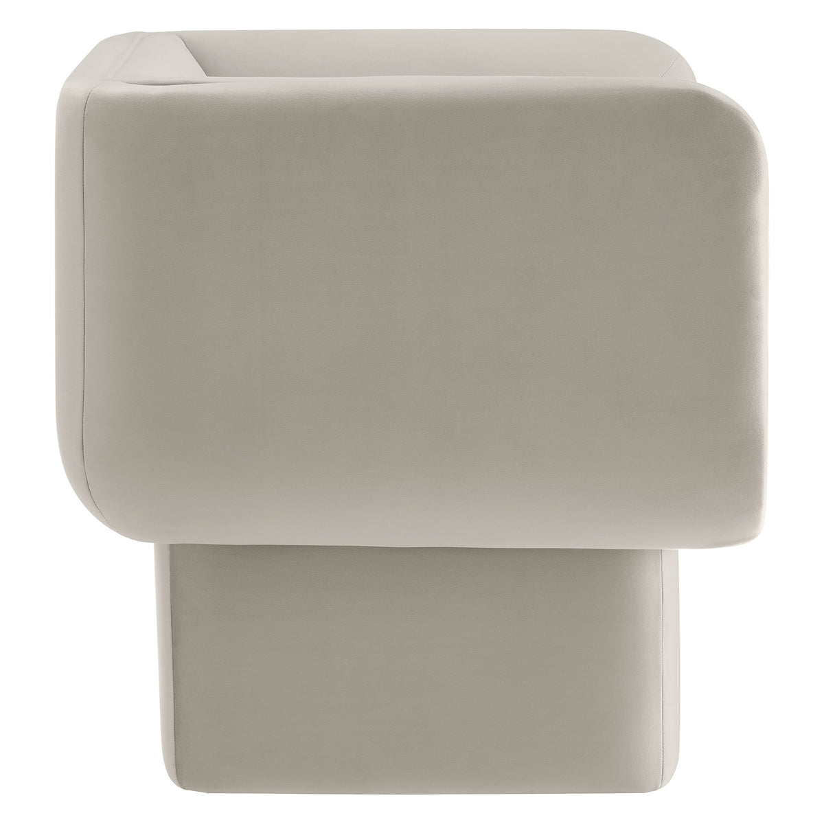 Tate Performance Velvet Accent Chair - Almond