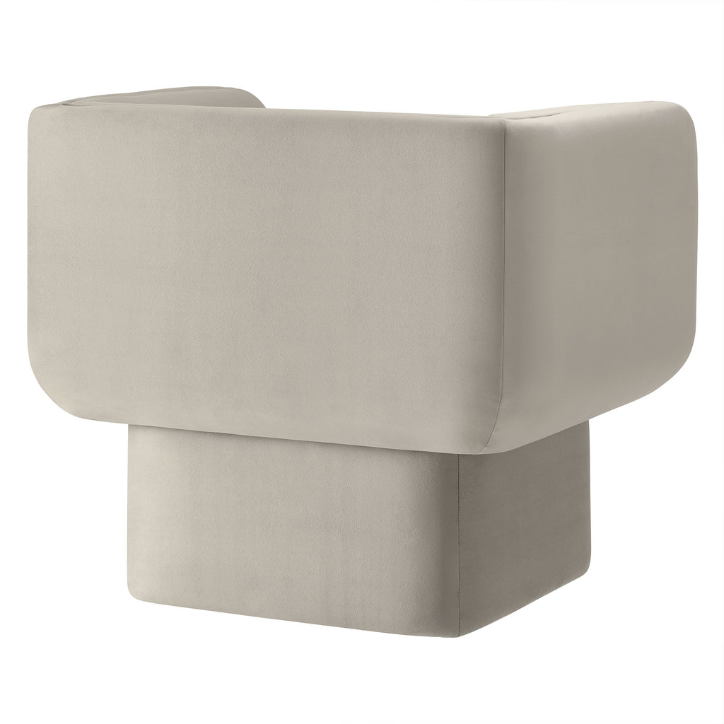 Tate Performance Velvet Accent Chair - Almond