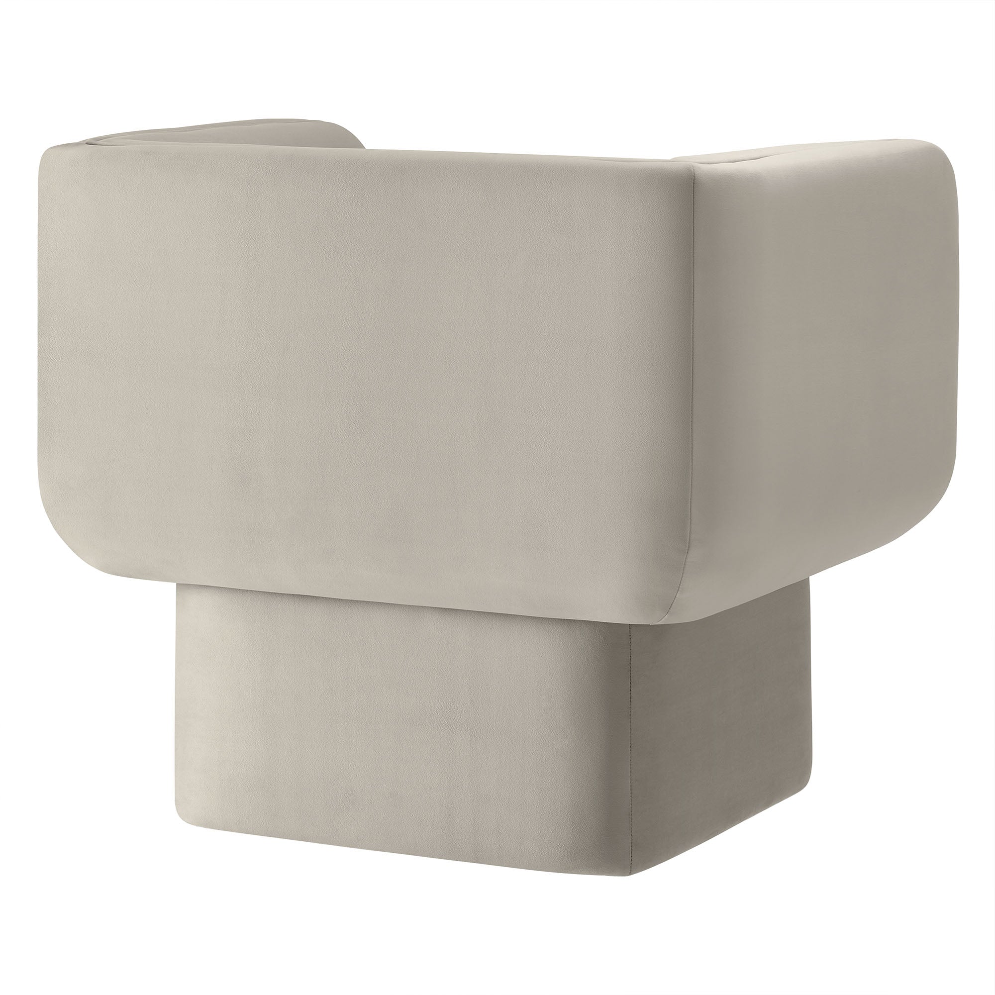 Tate Performance Velvet Accent Chair - Almond