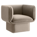 Tate Performance Velvet Accent Chair - Taupe