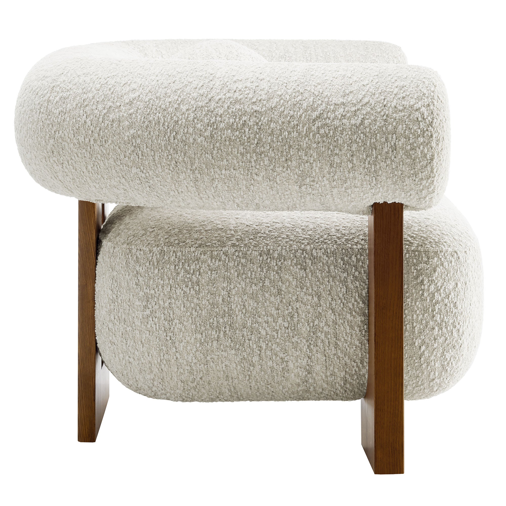 Jace Boucle Accent Chair - Pearl