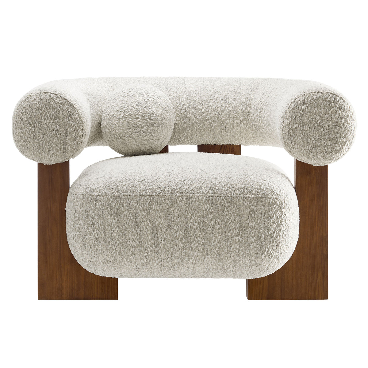 Jace Boucle Accent Chair - Pearl