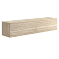 Terra 71" Wall-Mounted TV Stand - Travertine