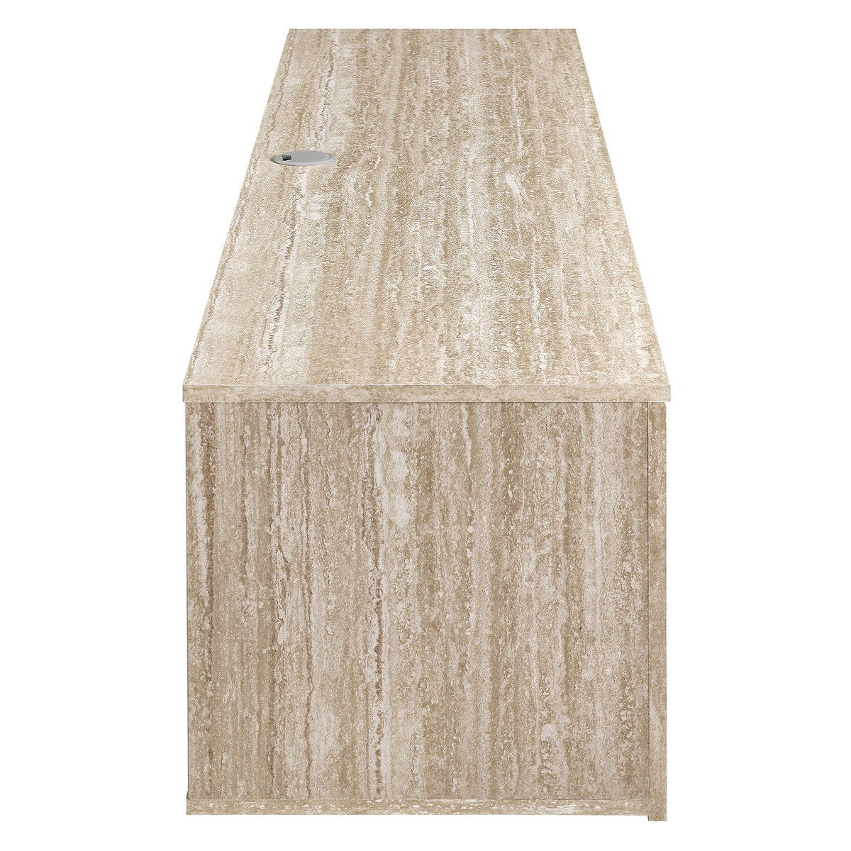 Terra 71" Wall-Mounted TV Stand - Travertine