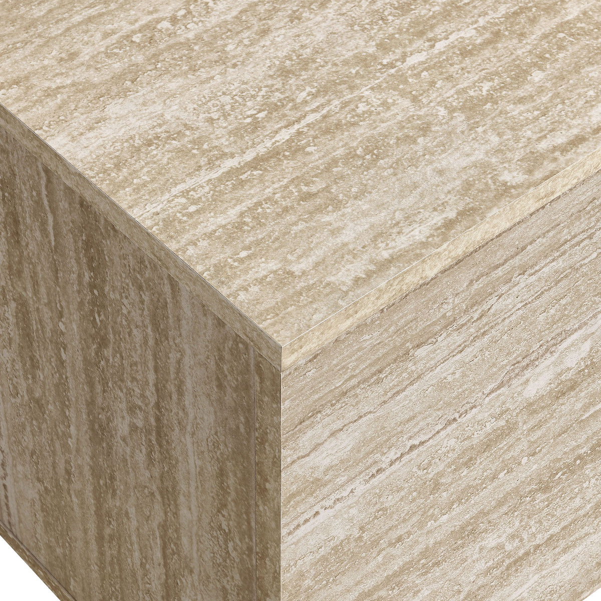 Terra 71" Wall-Mounted TV Stand - Travertine