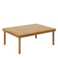 Wren Outdoor Patio Teak Wood Coffee Table - Natural