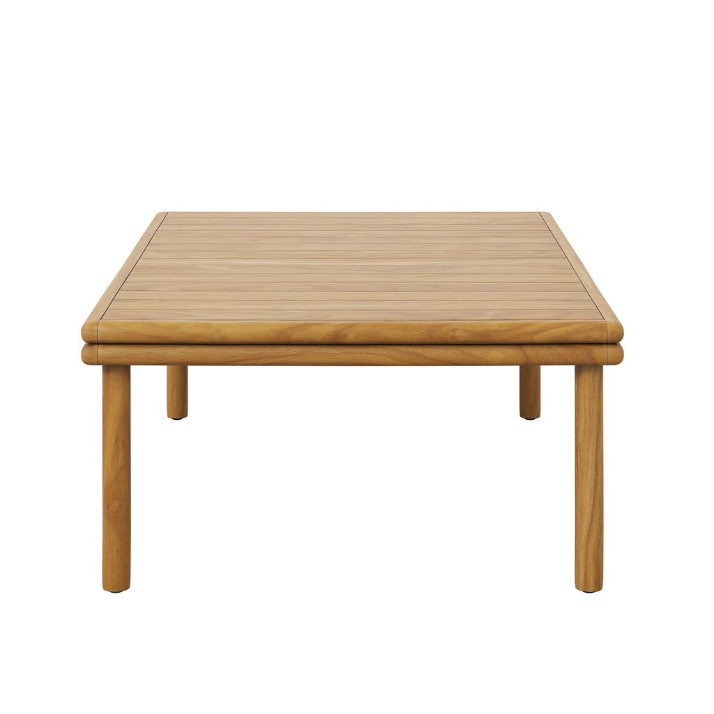 Wren Outdoor Patio Teak Wood Coffee Table - Natural