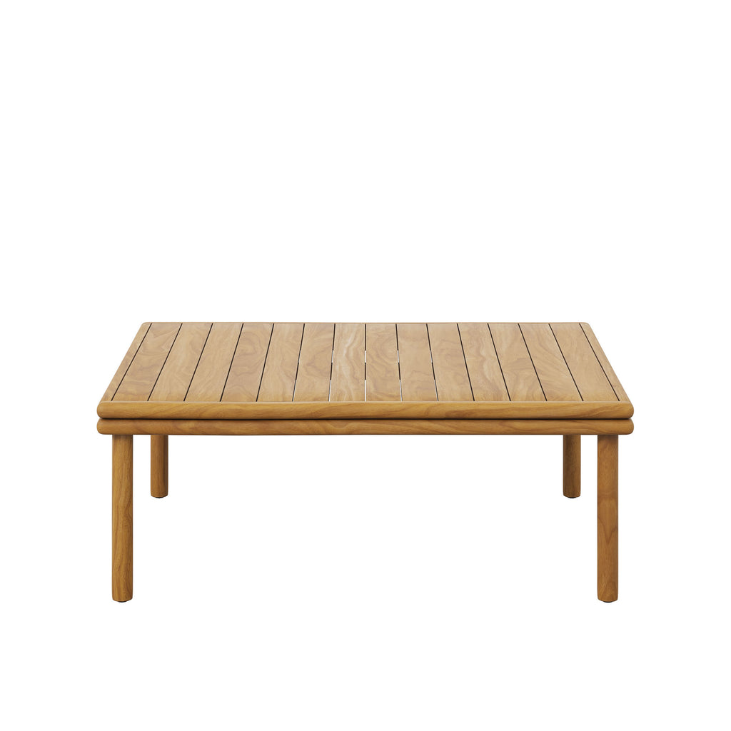 Wren Outdoor Patio Teak Wood Coffee Table - Natural