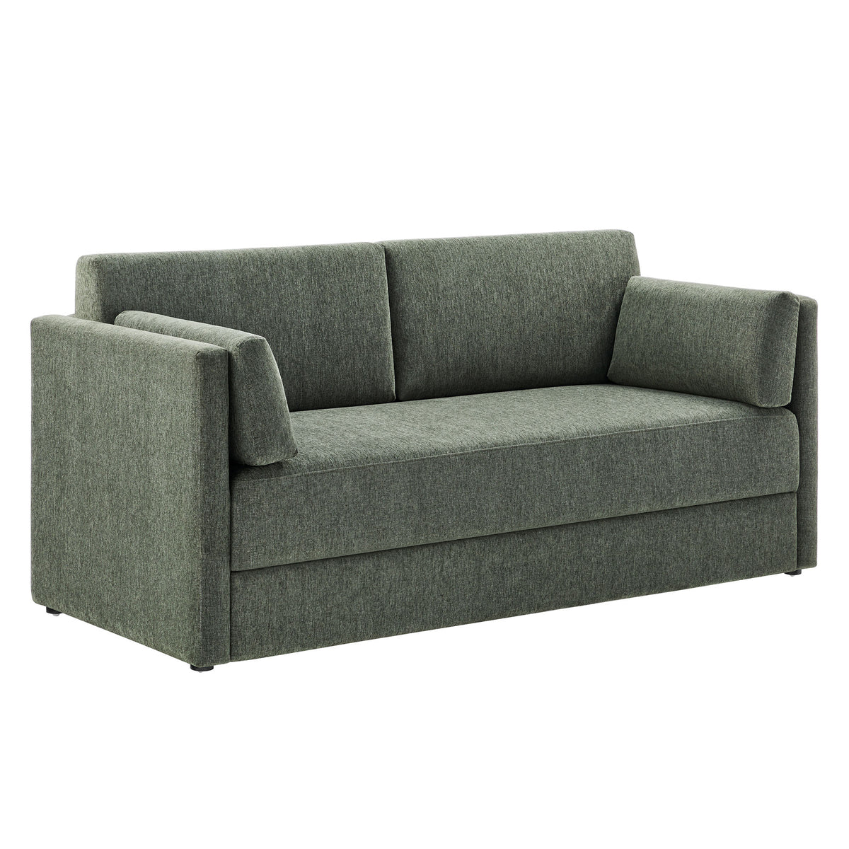 Linden Upholstered Heathered Chenille Sofa - Eucalyptus