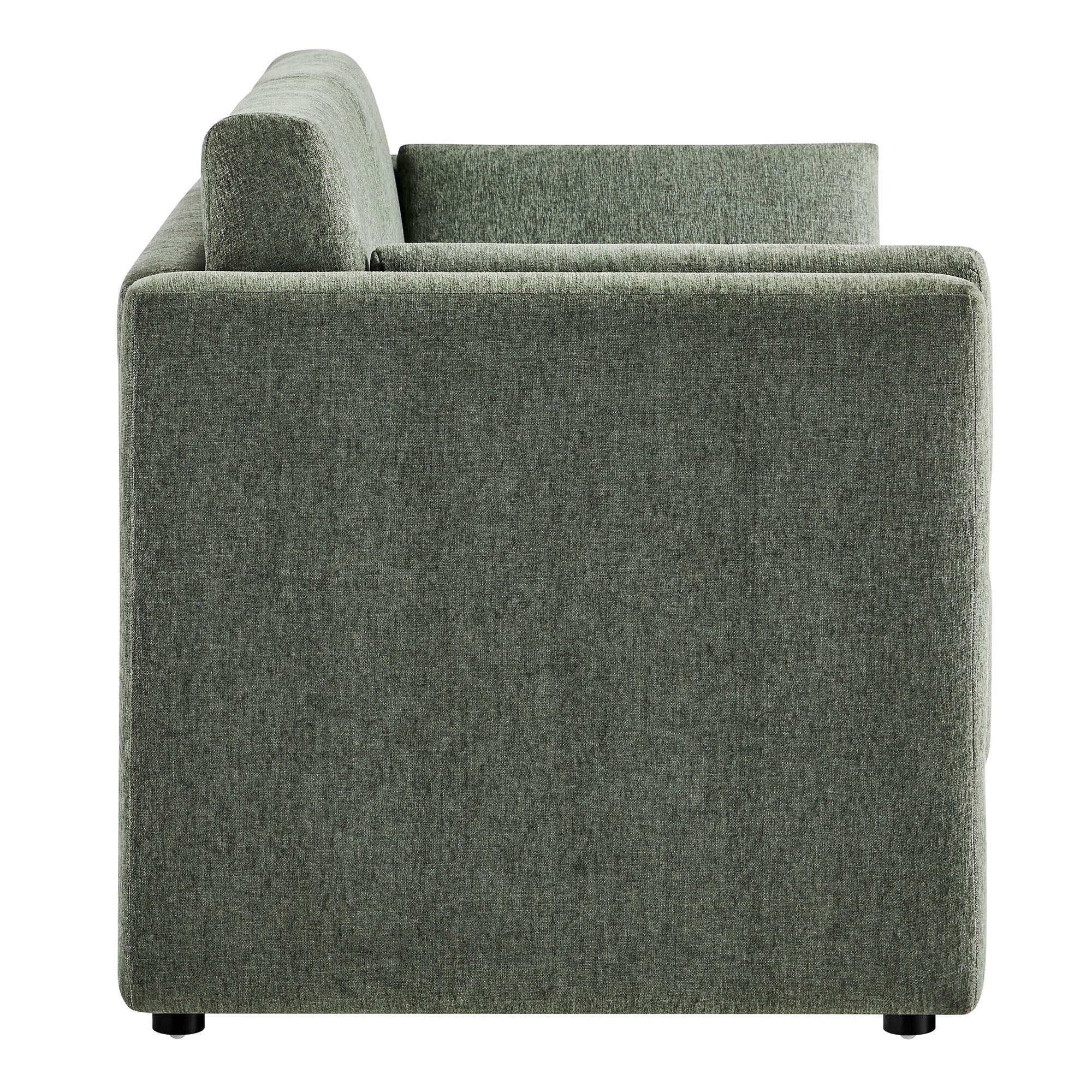 Linden Upholstered Heathered Chenille Sofa - Eucalyptus