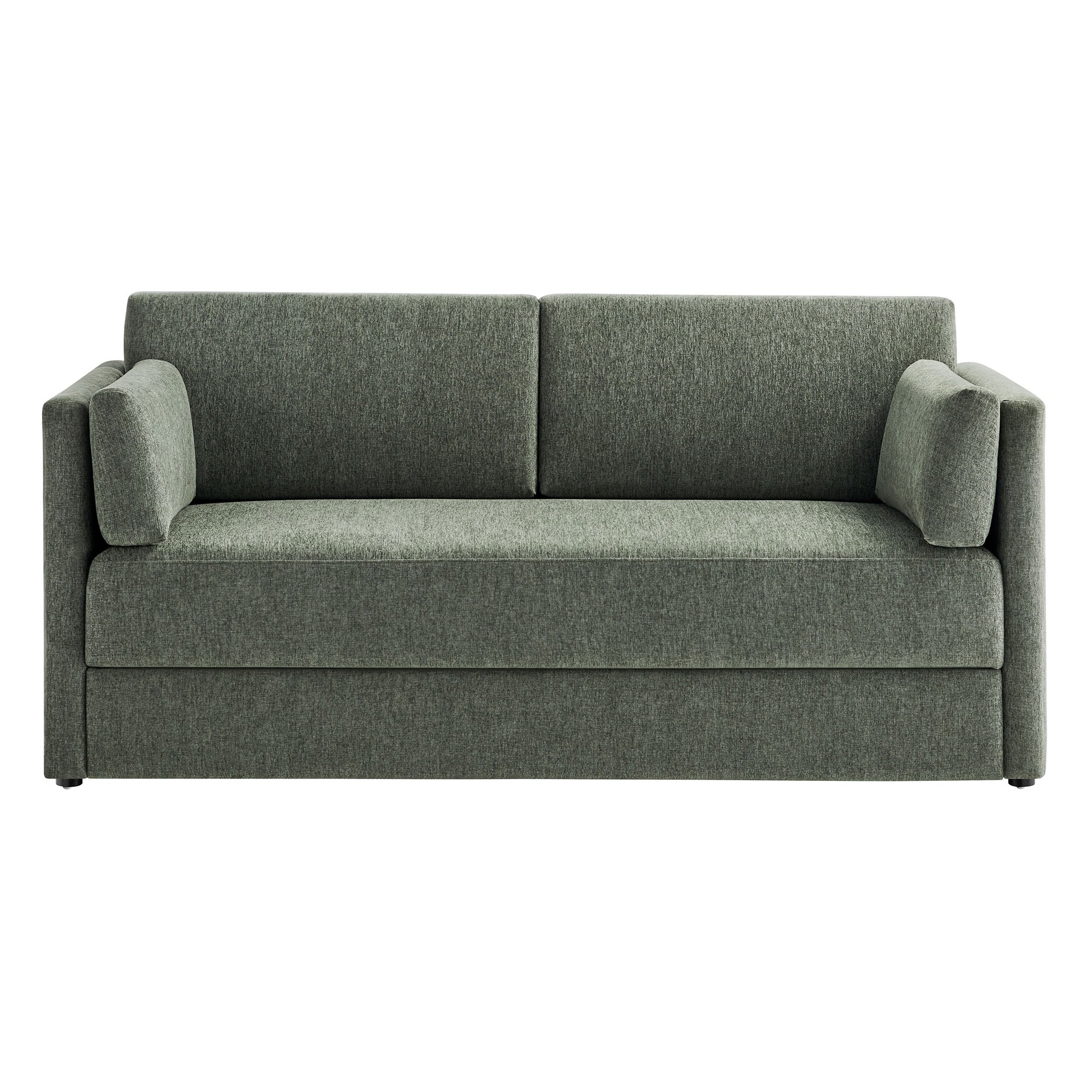 Linden Upholstered Heathered Chenille Sofa - Eucalyptus