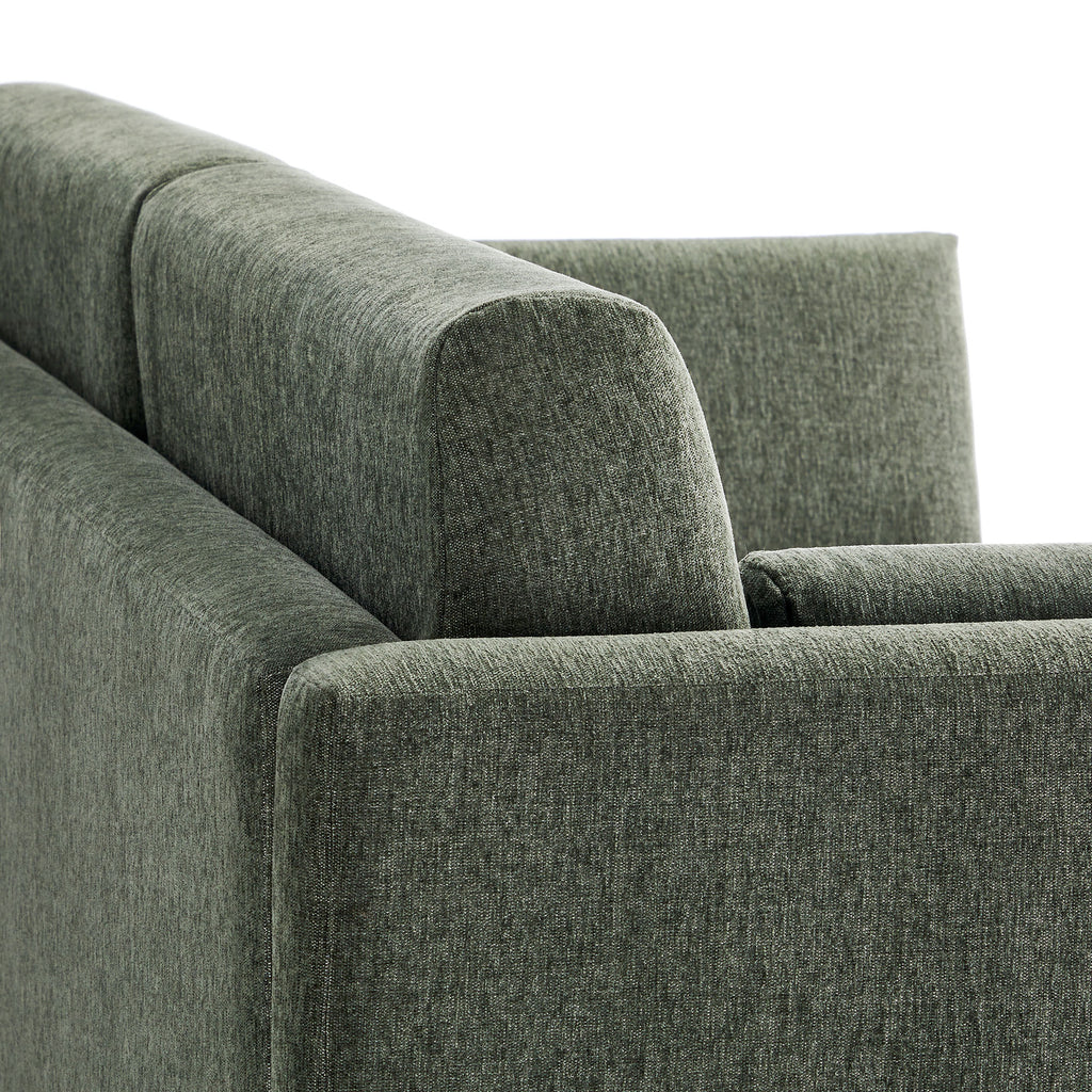 Linden Upholstered Heathered Chenille Sofa - Eucalyptus