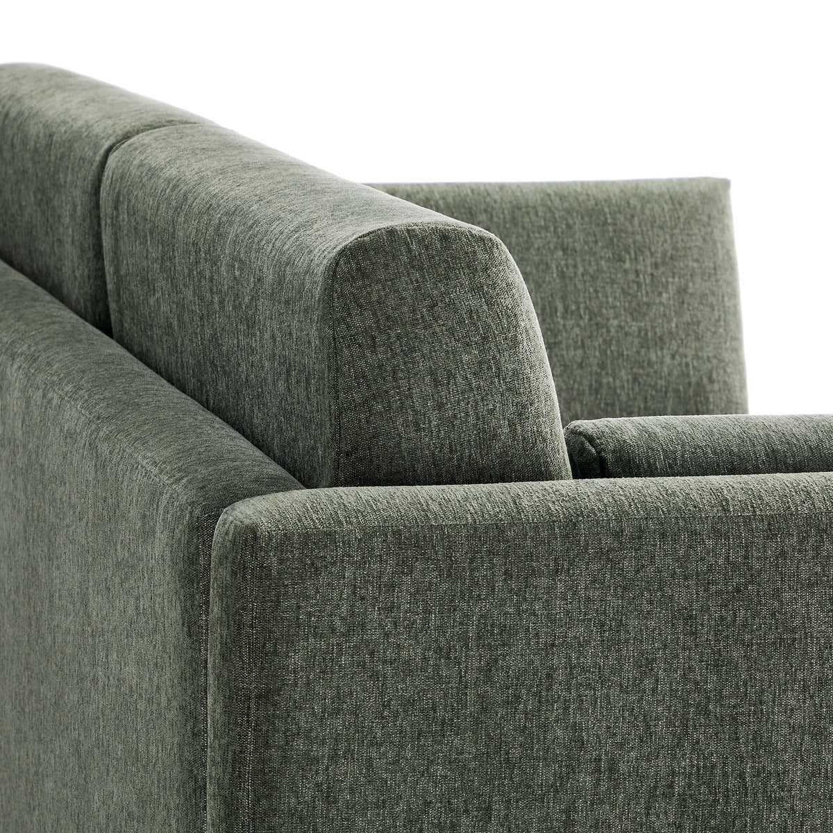 Linden Upholstered Heathered Chenille Sofa - Eucalyptus