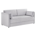 Linden Upholstered Heathered Chenille Sofa - Newsprint