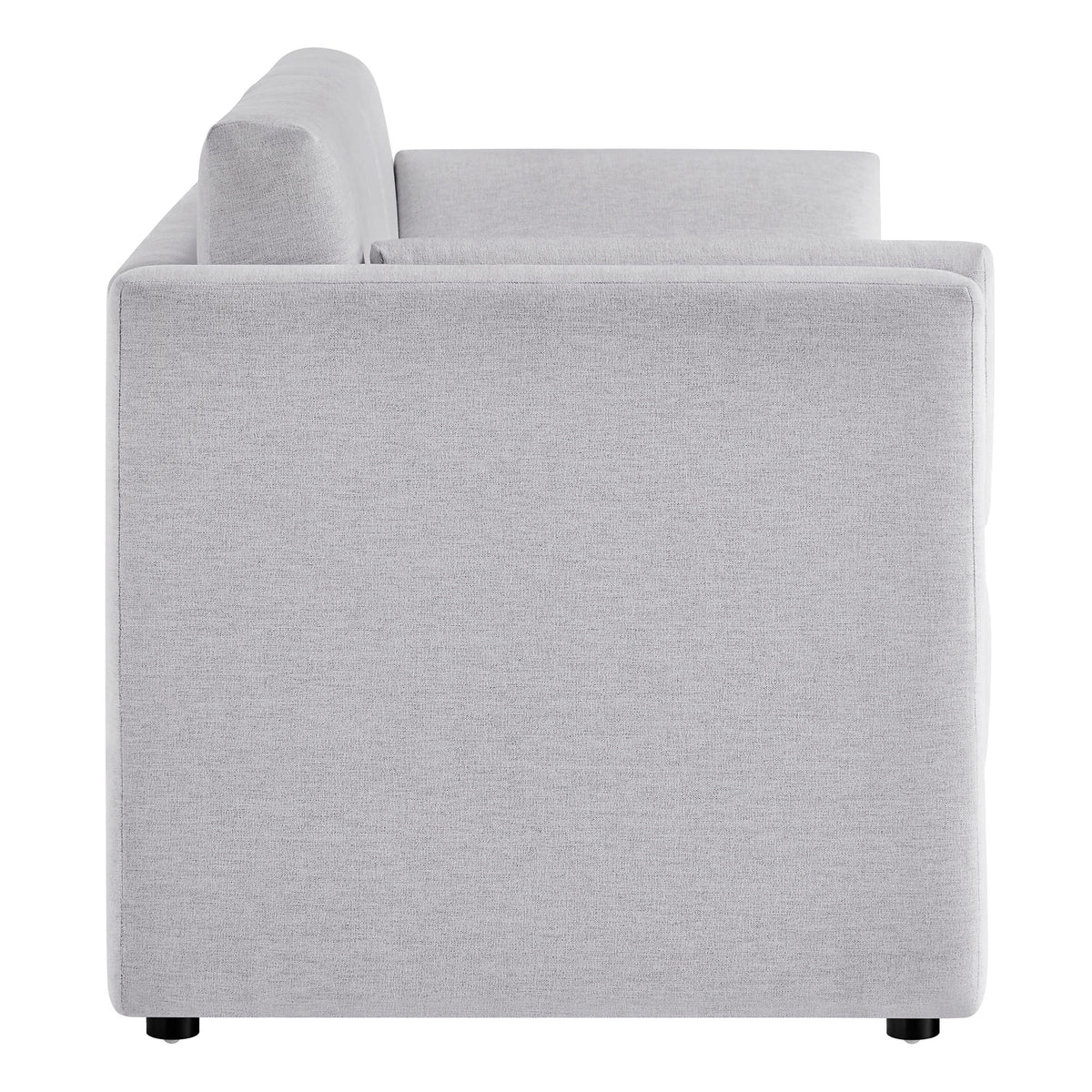 Linden Upholstered Heathered Chenille Sofa - Newsprint