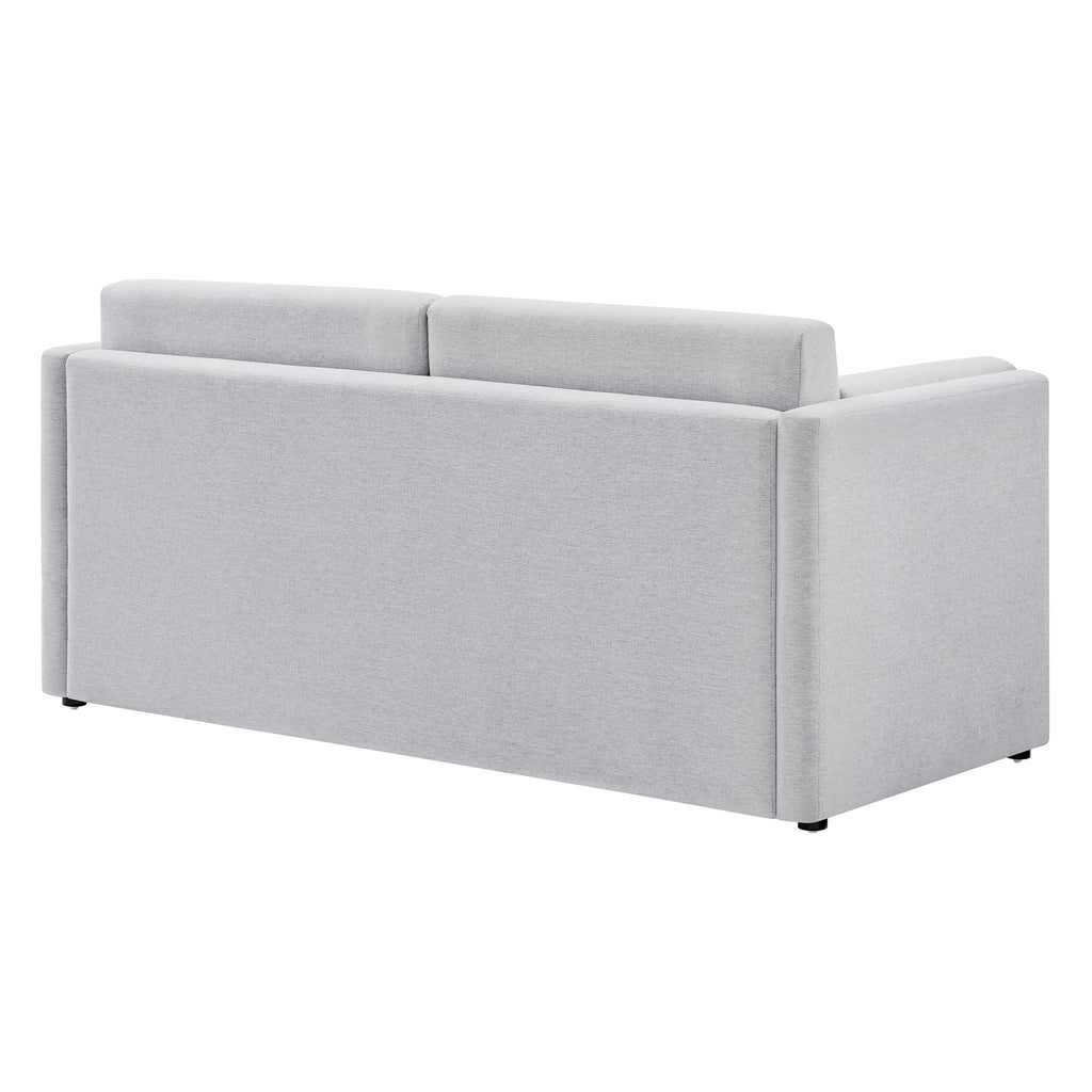 Linden Upholstered Heathered Chenille Sofa - Newsprint