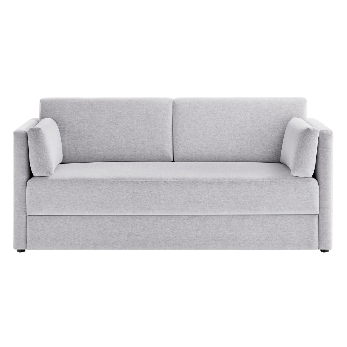 Linden Upholstered Heathered Chenille Sofa - Newsprint