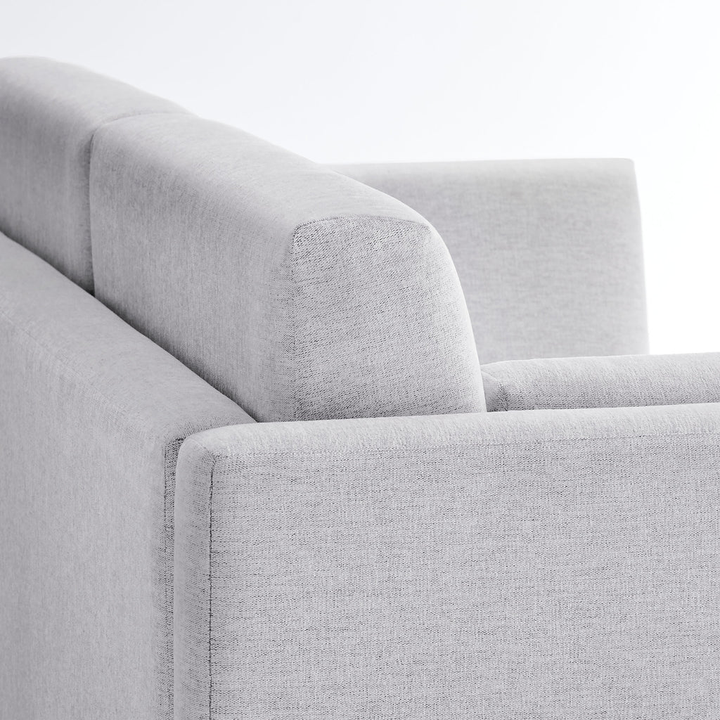Linden Upholstered Heathered Chenille Sofa - Newsprint