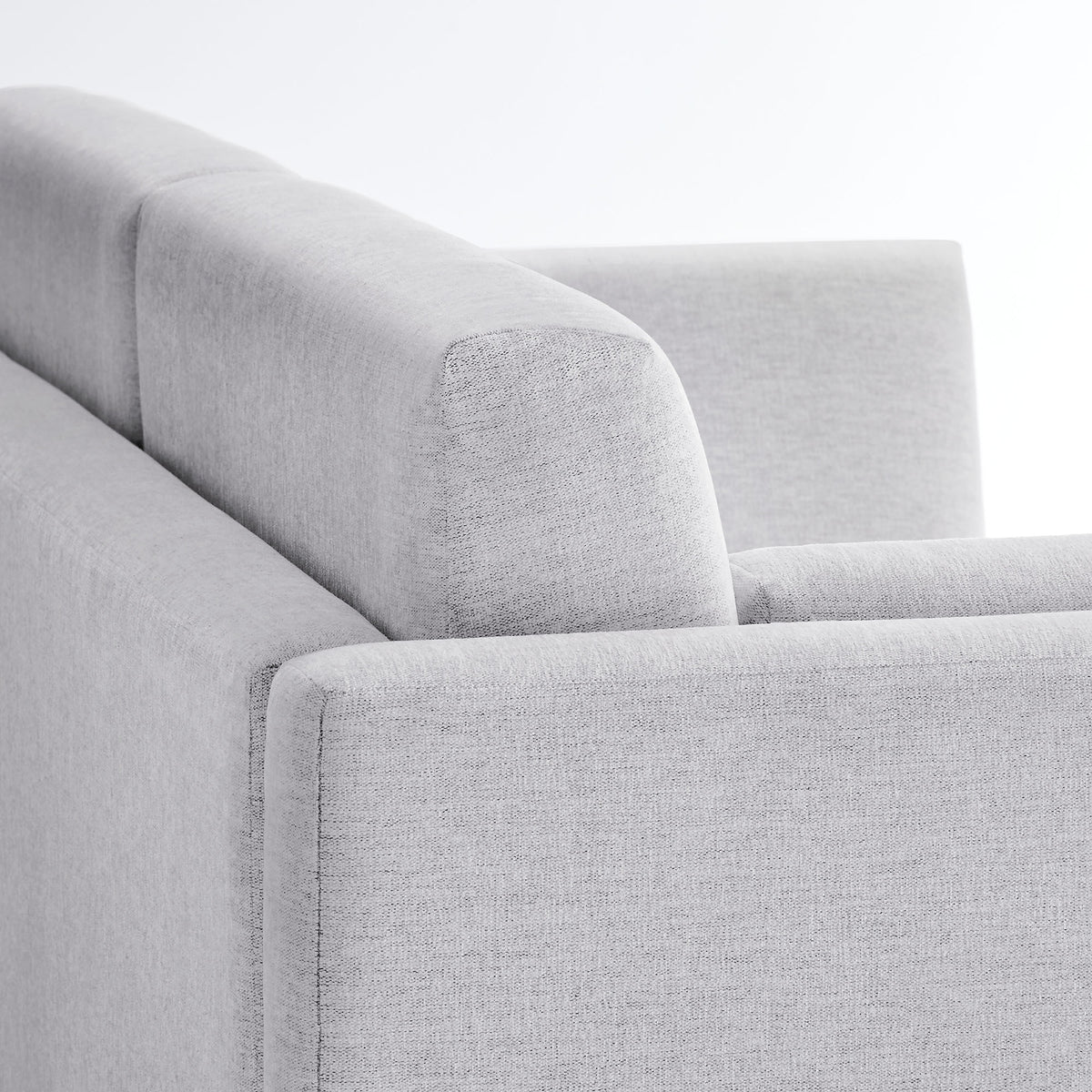 Linden Upholstered Heathered Chenille Sofa - Newsprint