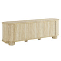 Overture 63" Oval Faux Travertine TV Stand