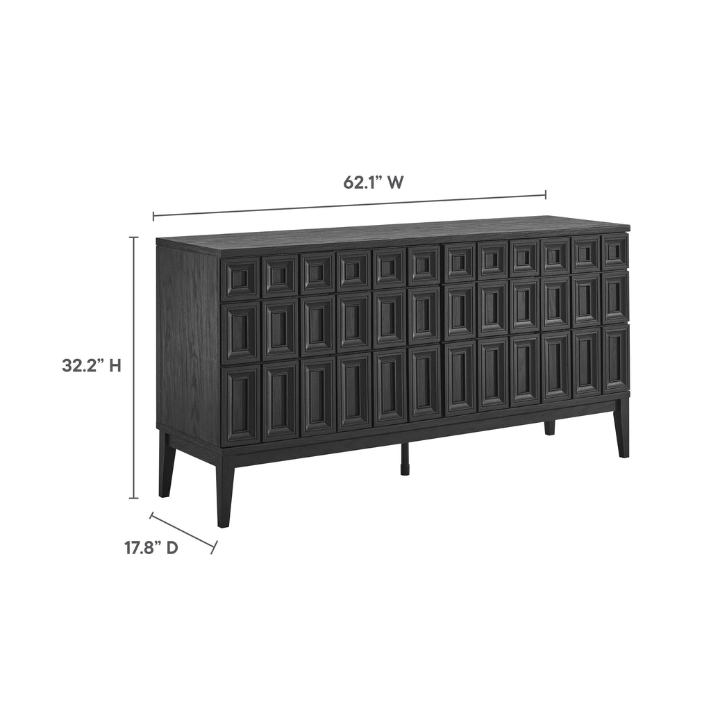 Samos 62" Sideboard - Black