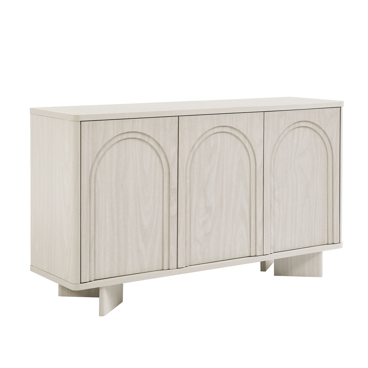 Flux Arched 3-Door Sideboard - White Wash