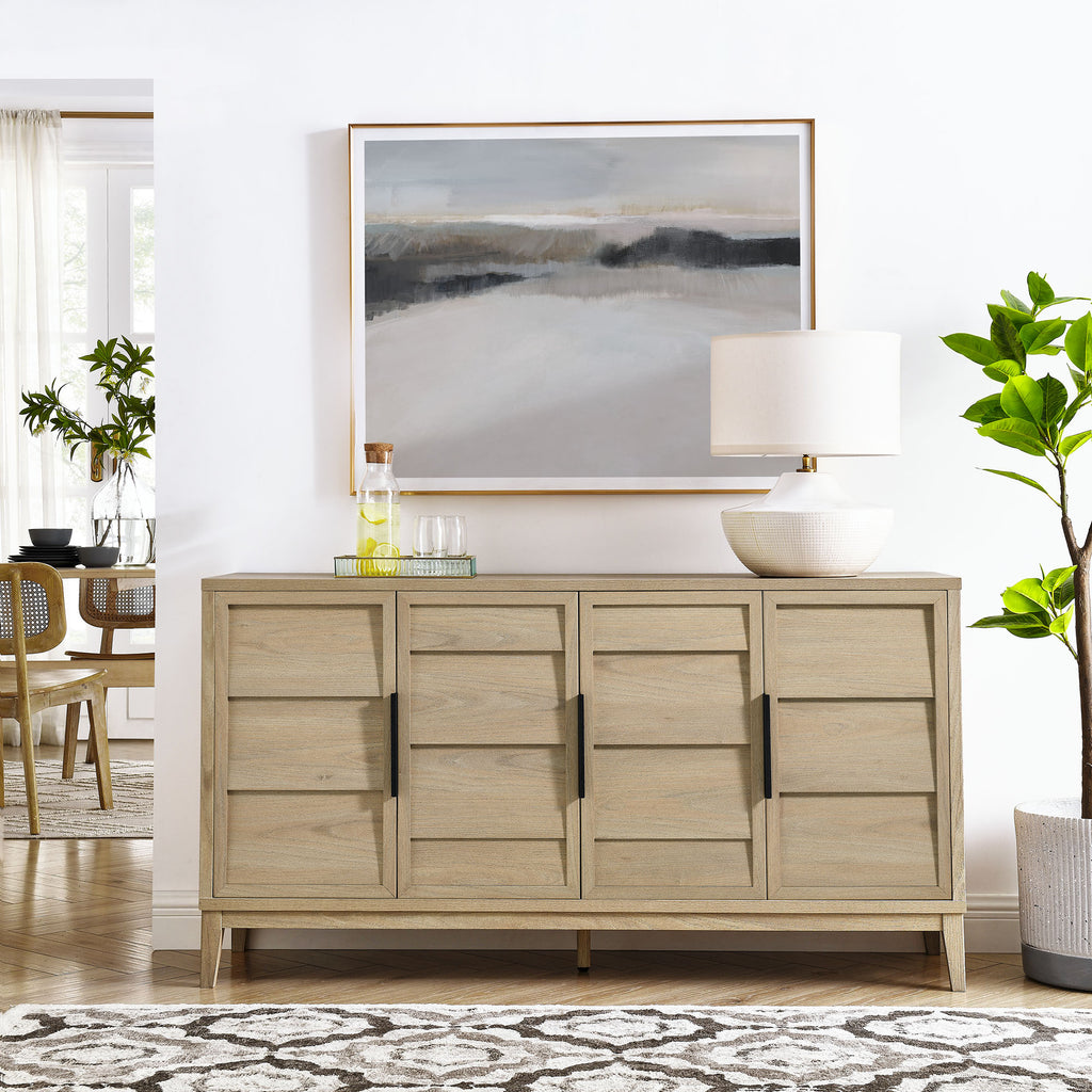 Sinya 4-Door Sideboard - Light Oak