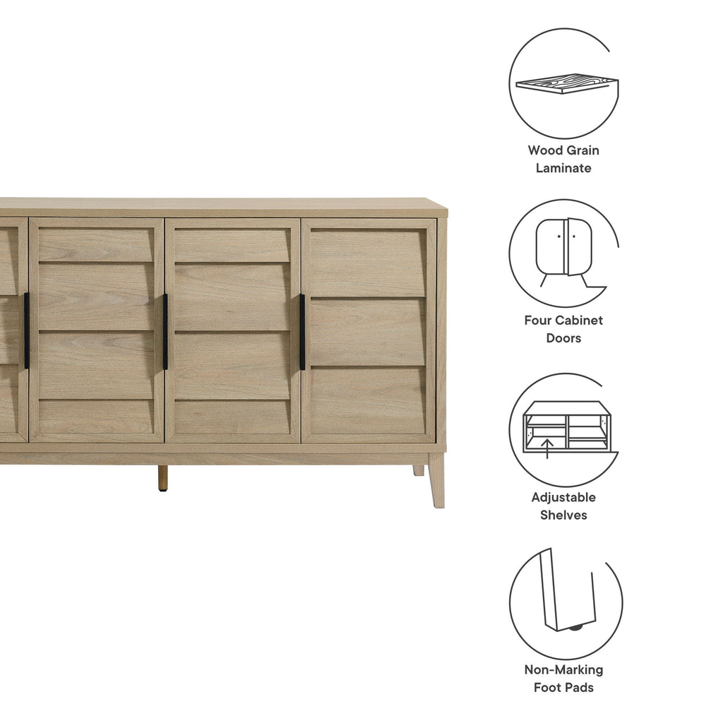 Sinya 4-Door Sideboard - Light Oak