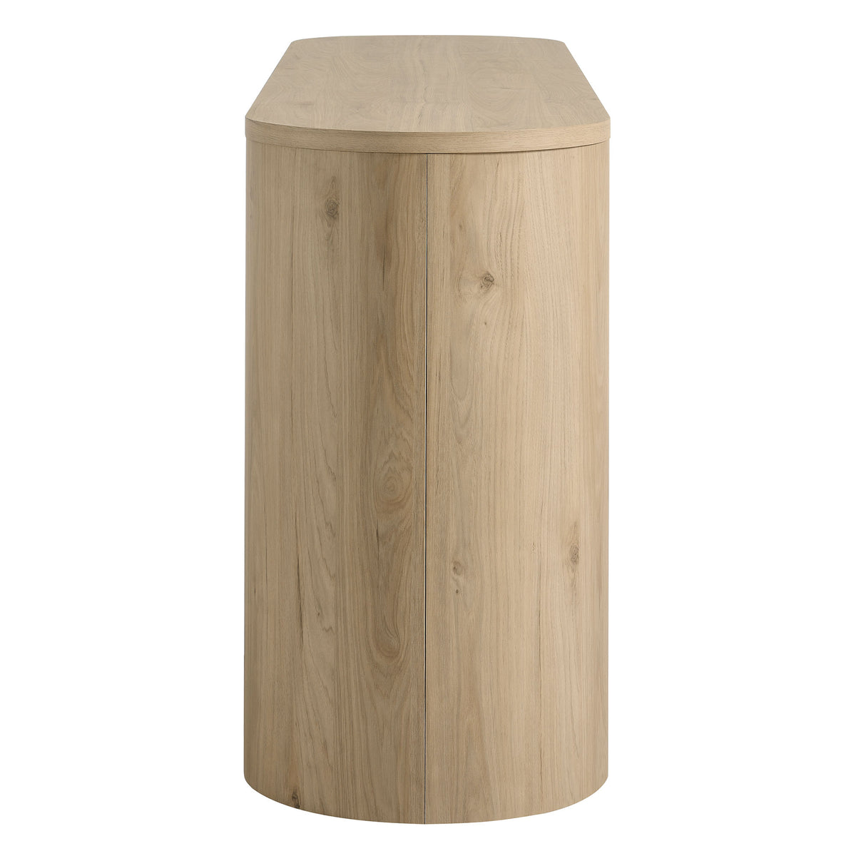 Duval 71" Rounded Sideboard Storage Cabinet - Hickory Frost