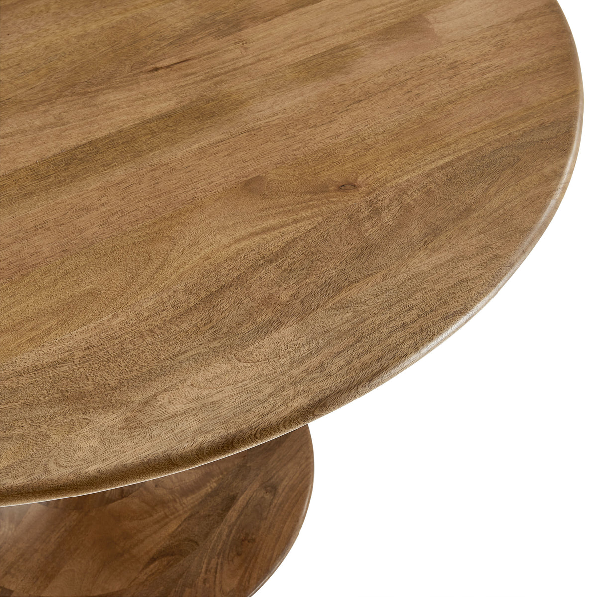 Lippa 48" Round Solid Wood Dining Table - Natural