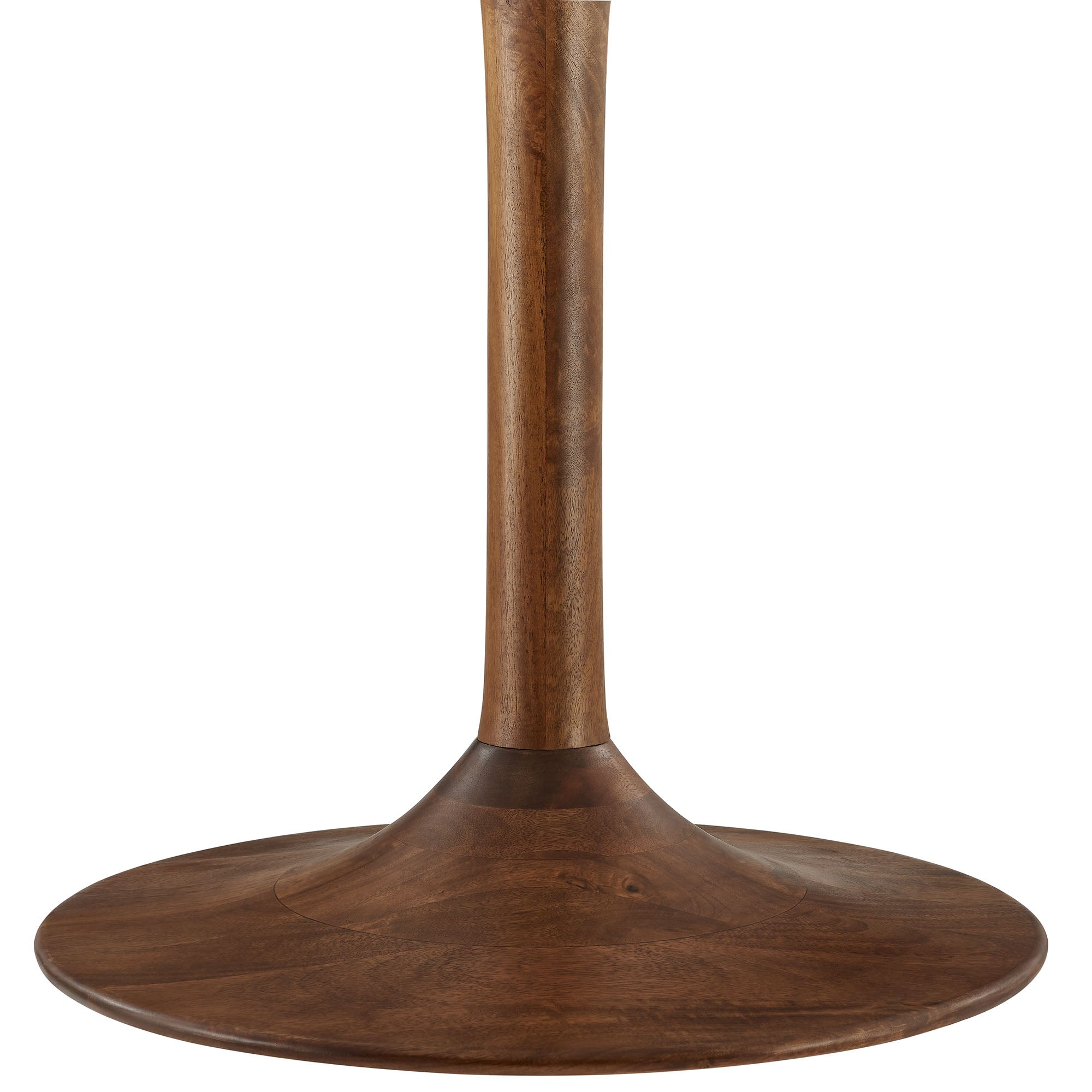 Lippa 48" Round Solid Wood Dining Table - Walnut