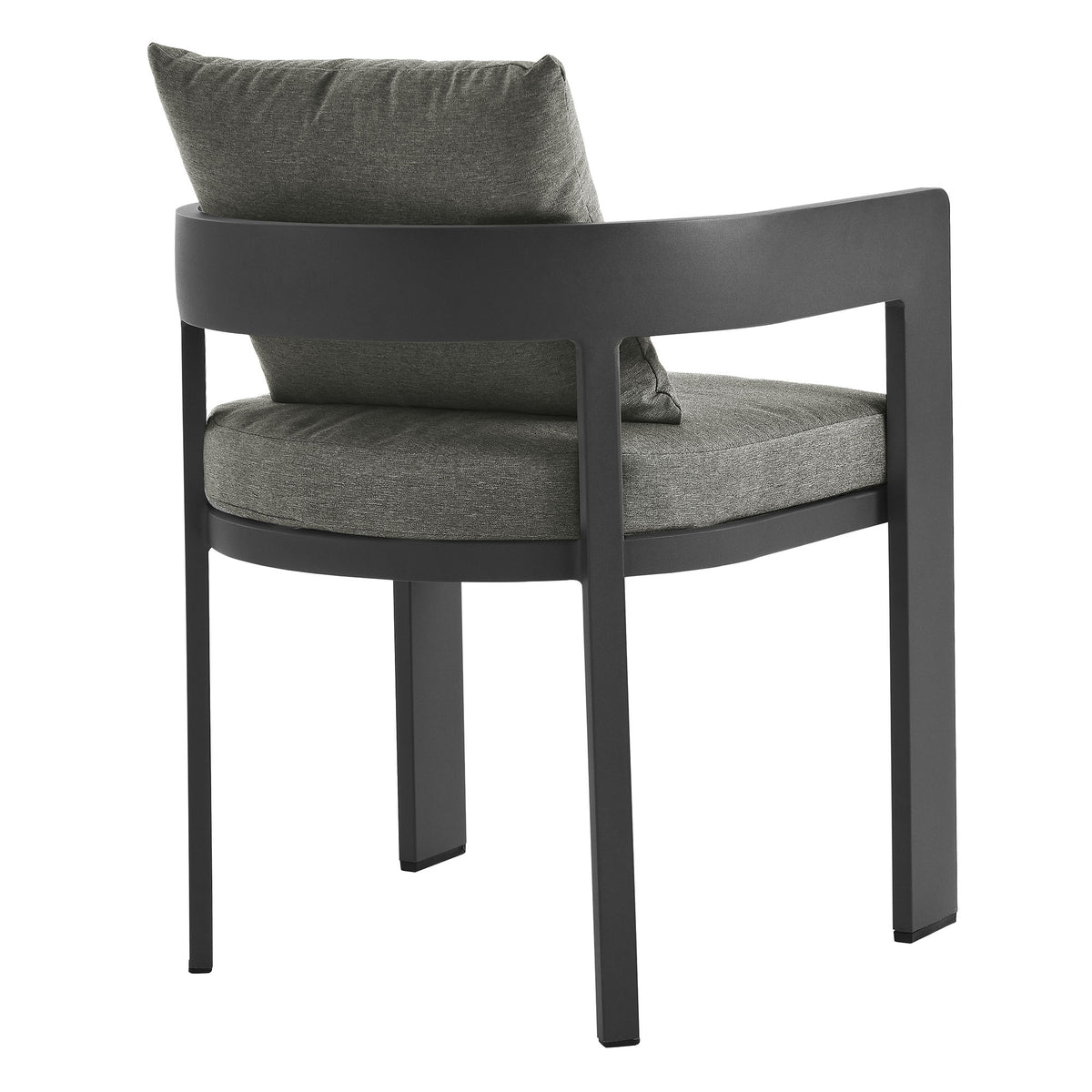 Tahoe Outdoor Patio Aluminum Dining Chair - Gray Charcoal
