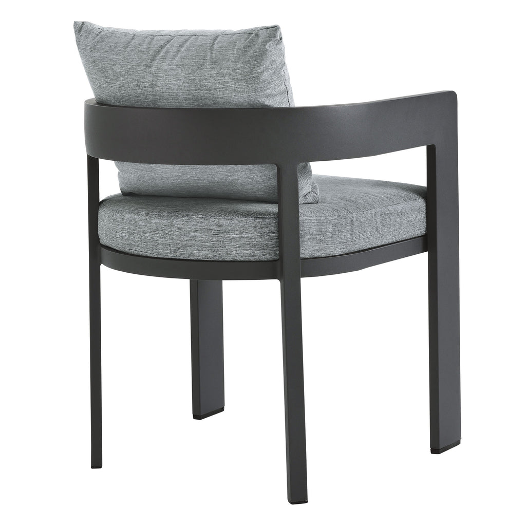 Tahoe Outdoor Patio Aluminum Dining Chair - Gray Gray