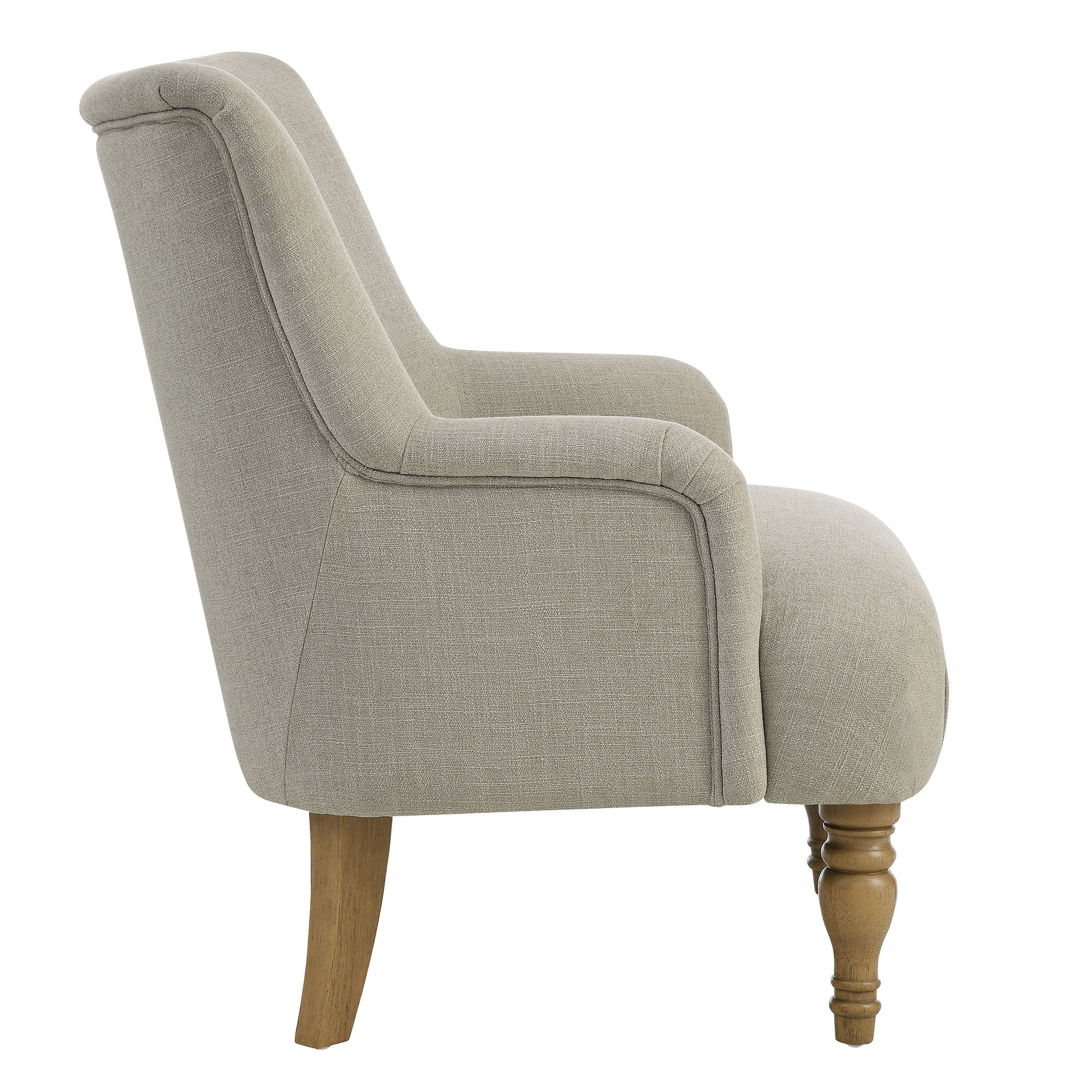 Ellington Fabric Upholstered Accent Armchair - Linen