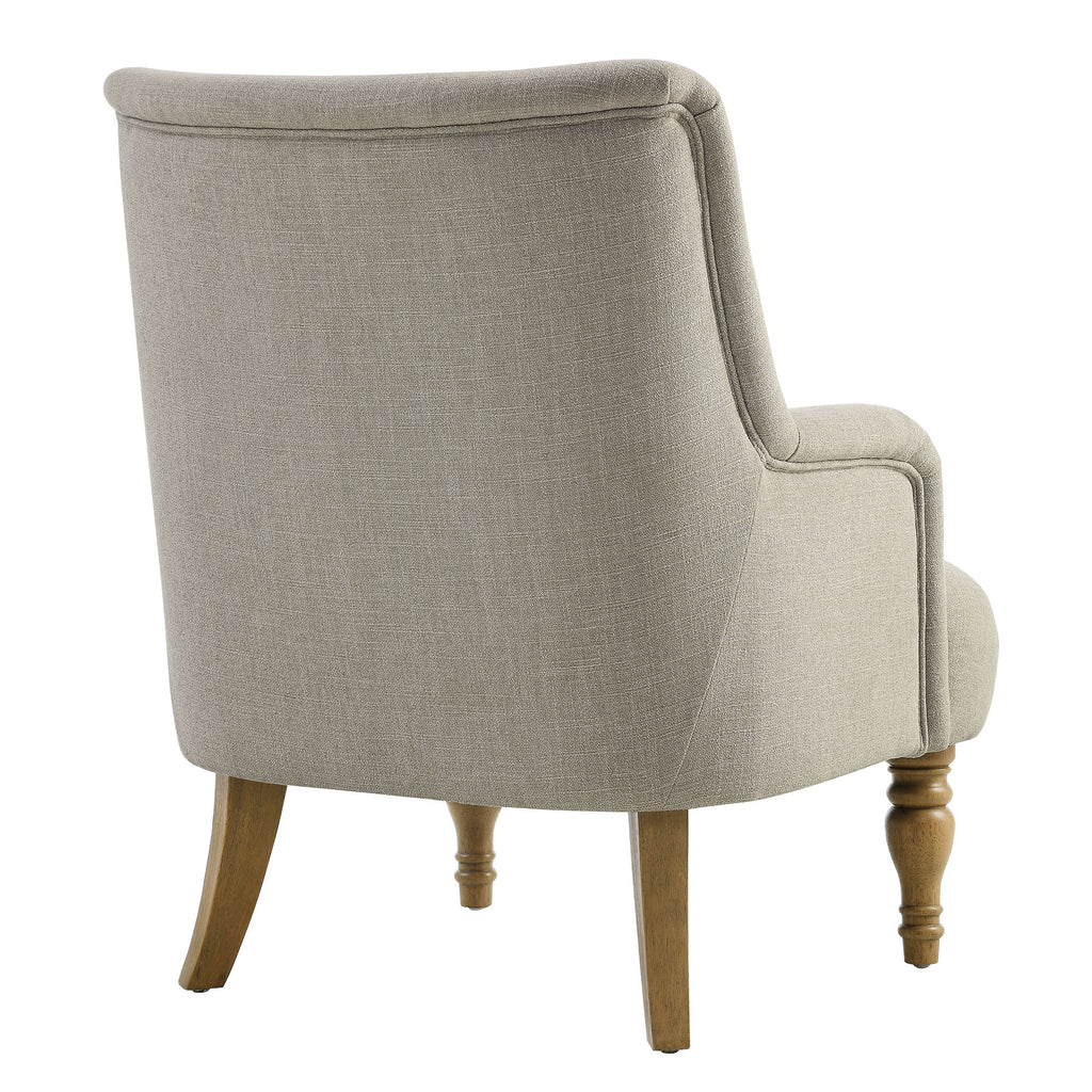 Ellington Fabric Upholstered Accent Armchair - Linen
