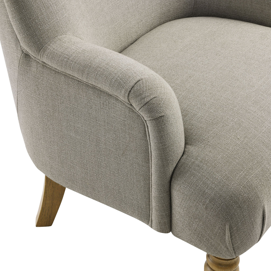 Ellington Fabric Upholstered Accent Armchair - Linen