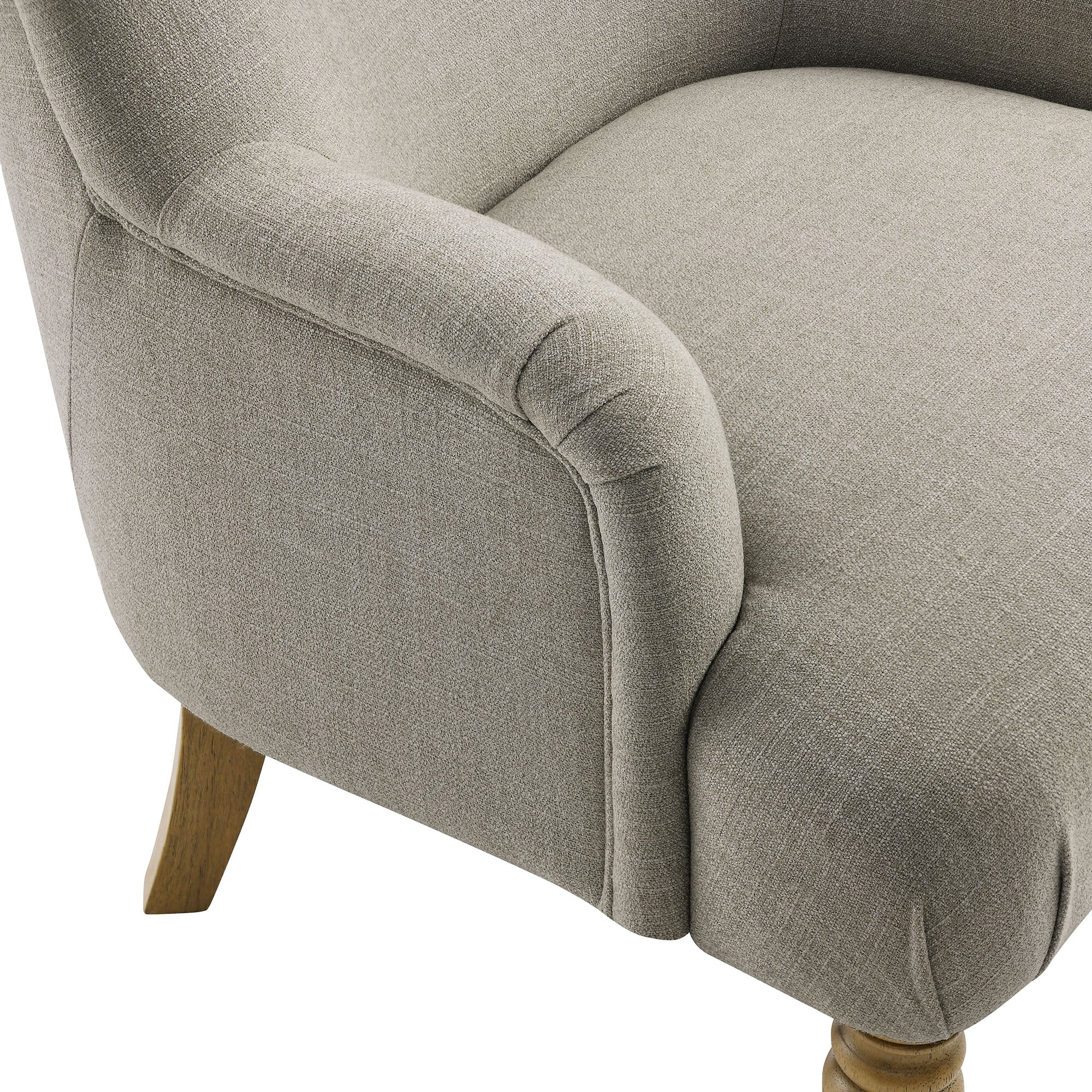 Ellington Fabric Upholstered Accent Armchair - Linen