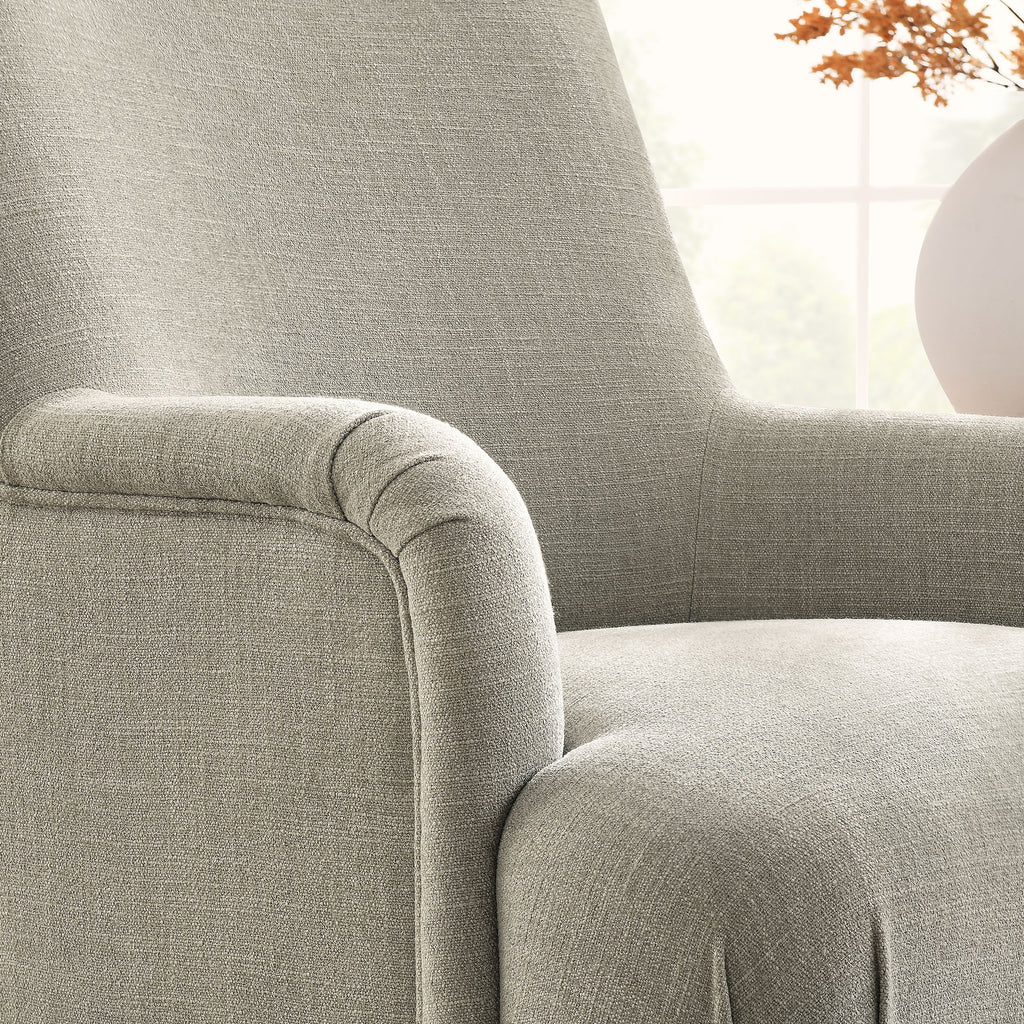 Ellington Fabric Upholstered Accent Armchair - Linen