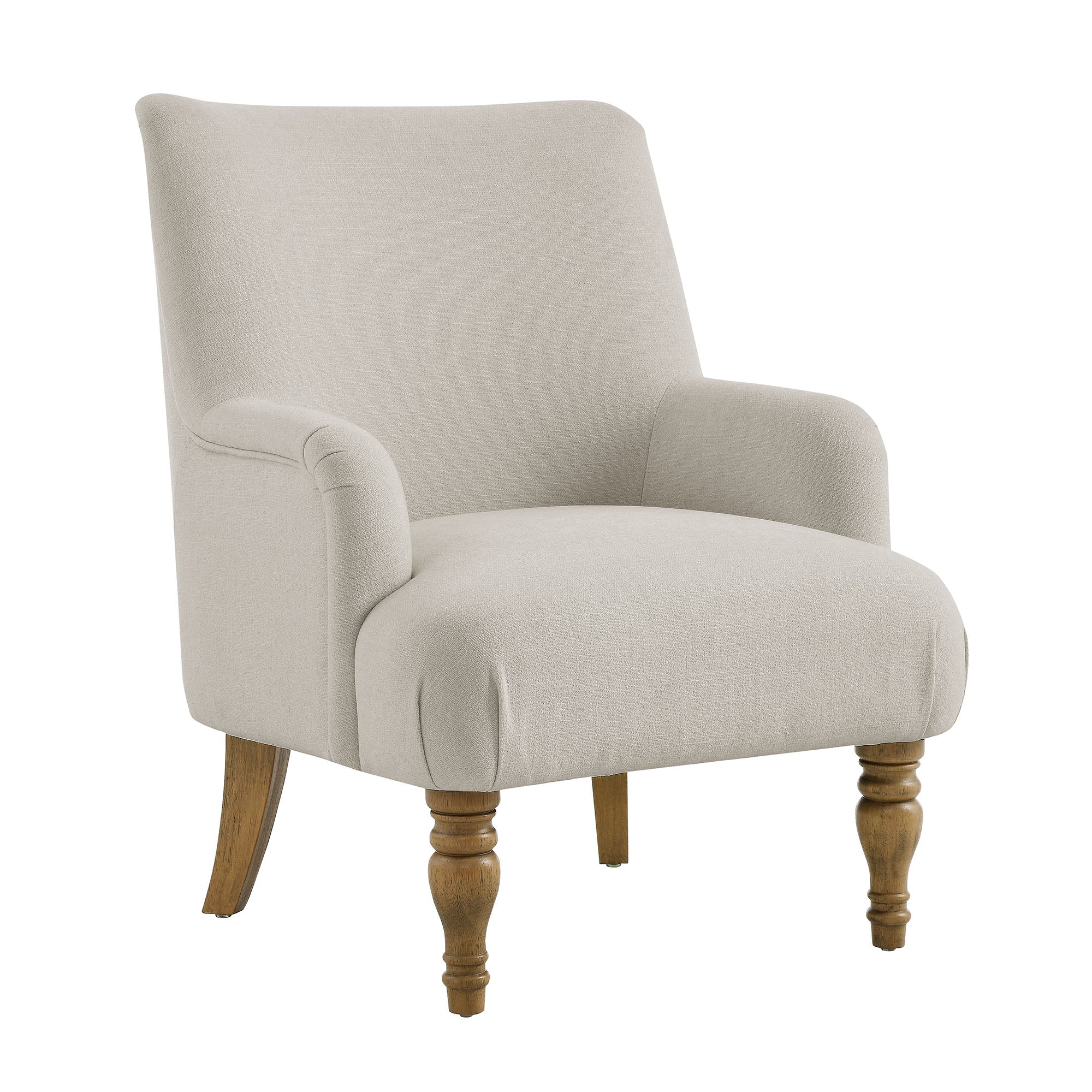 Ellington Fabric Upholstered Accent Armchair - Salt