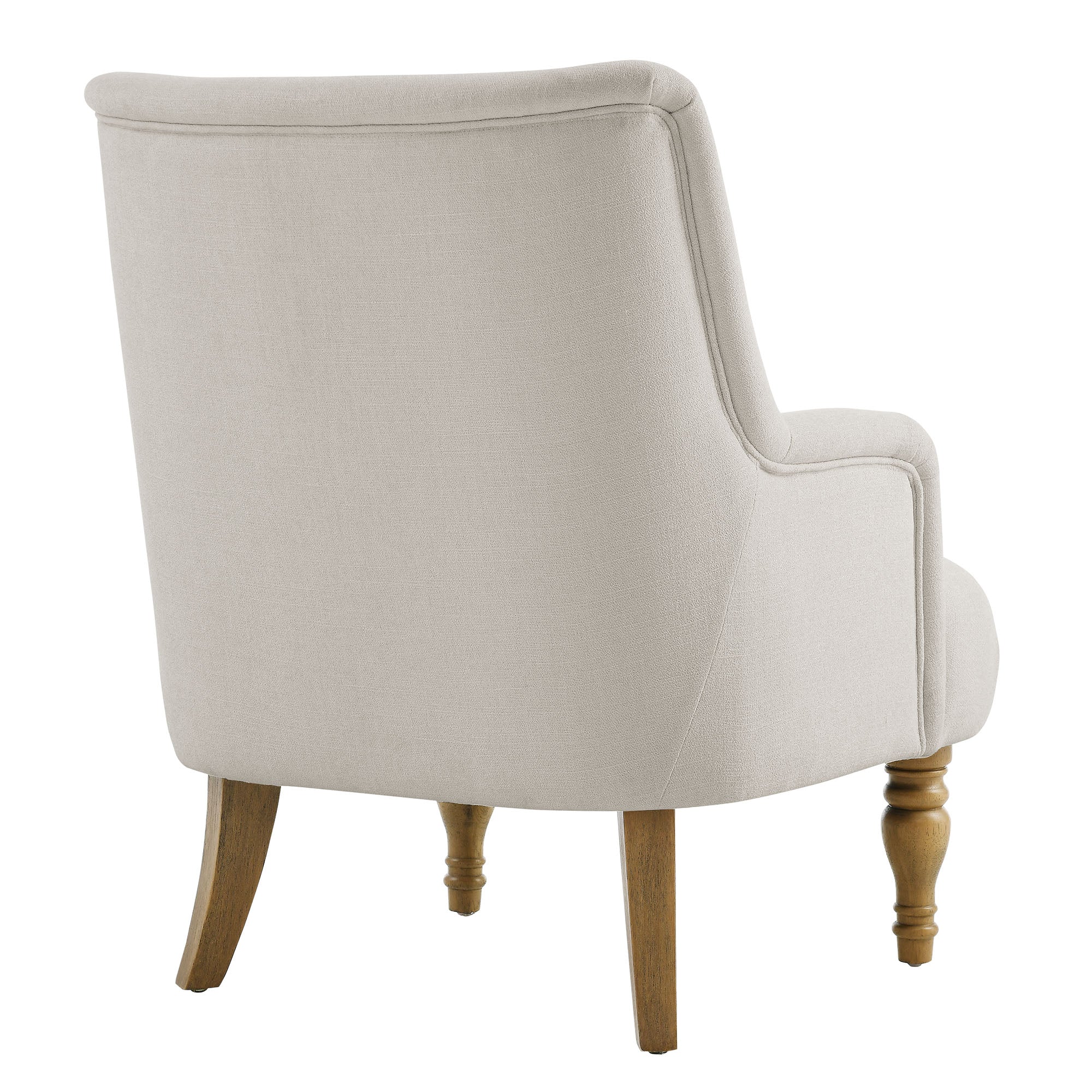 Ellington Fabric Upholstered Accent Armchair - Salt