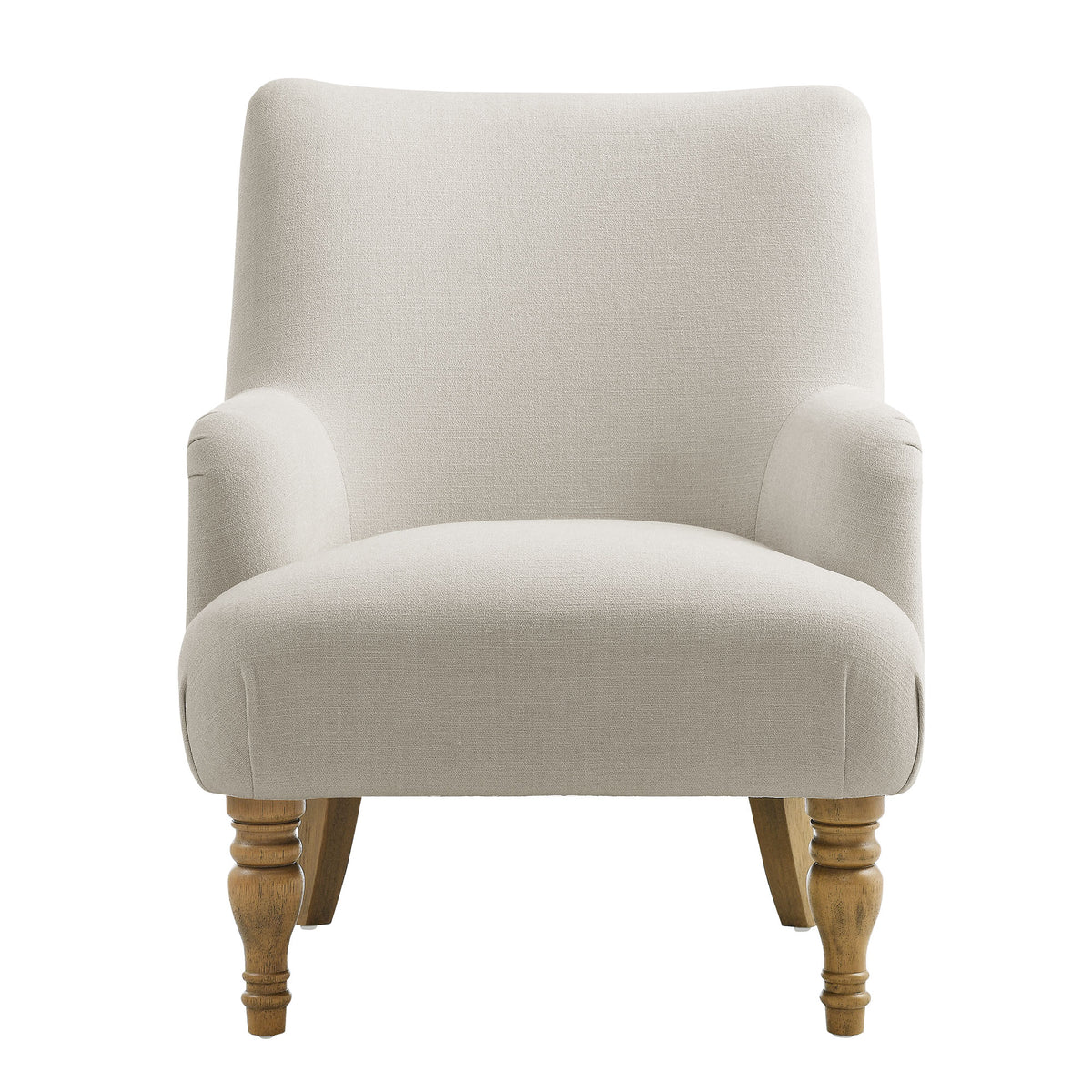 Ellington Fabric Upholstered Accent Armchair - Salt