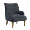 Ellington Fabric Upholstered Accent Armchair - Slate Blue