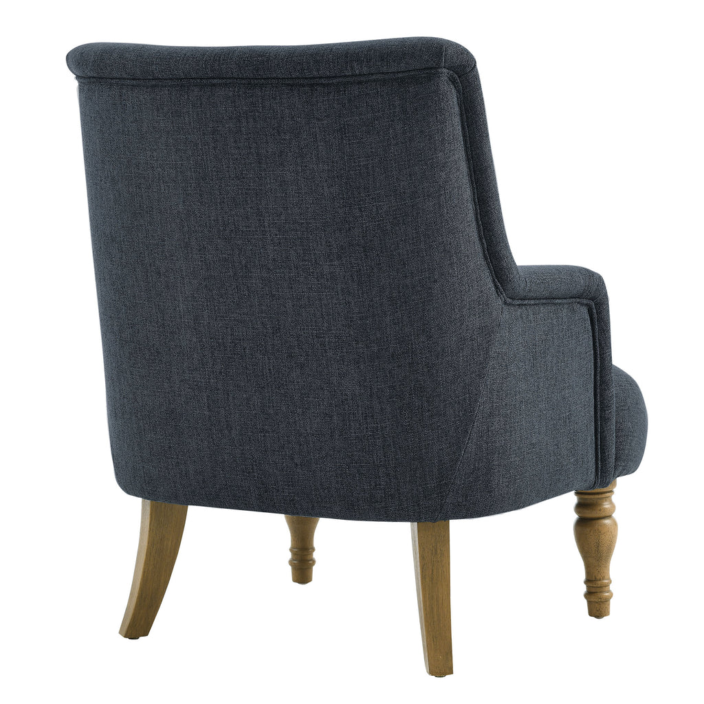 Ellington Fabric Upholstered Accent Armchair - Slate Blue