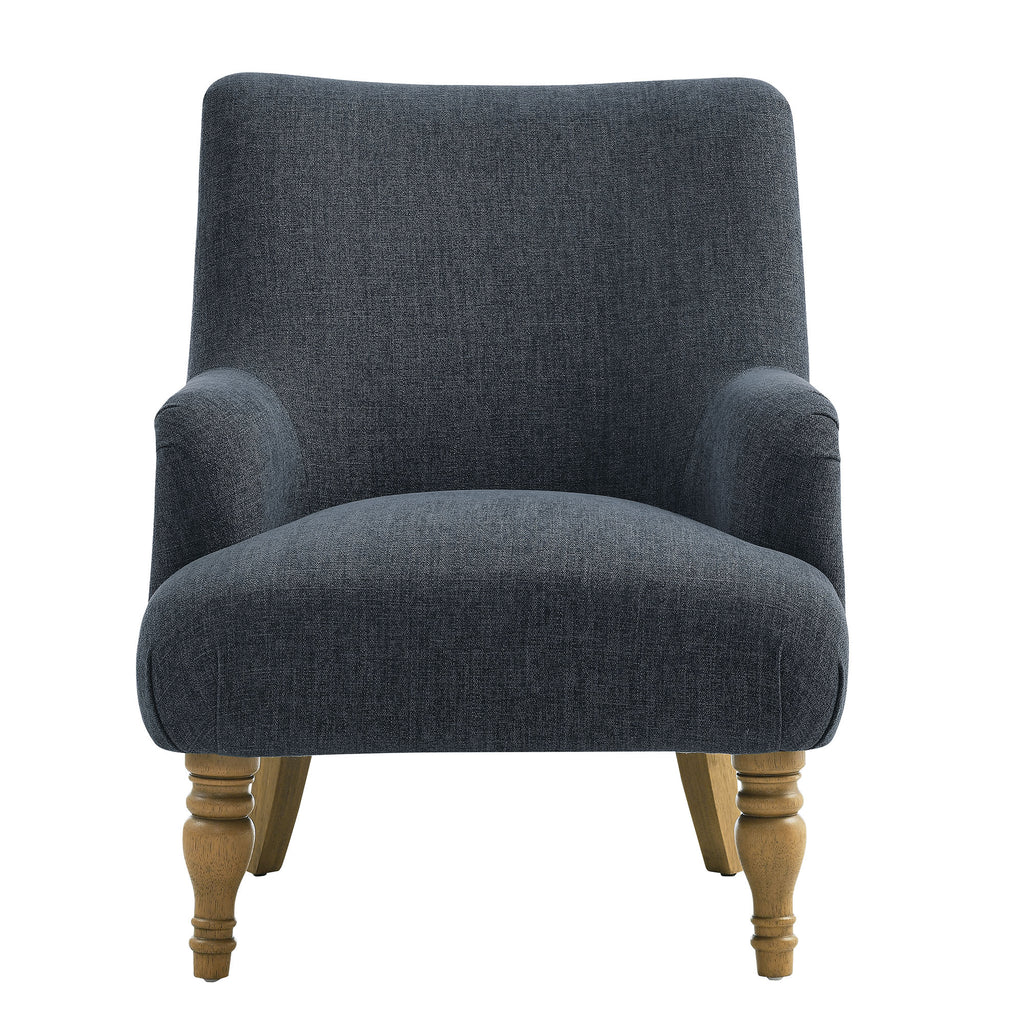 Ellington Fabric Upholstered Accent Armchair - Slate Blue