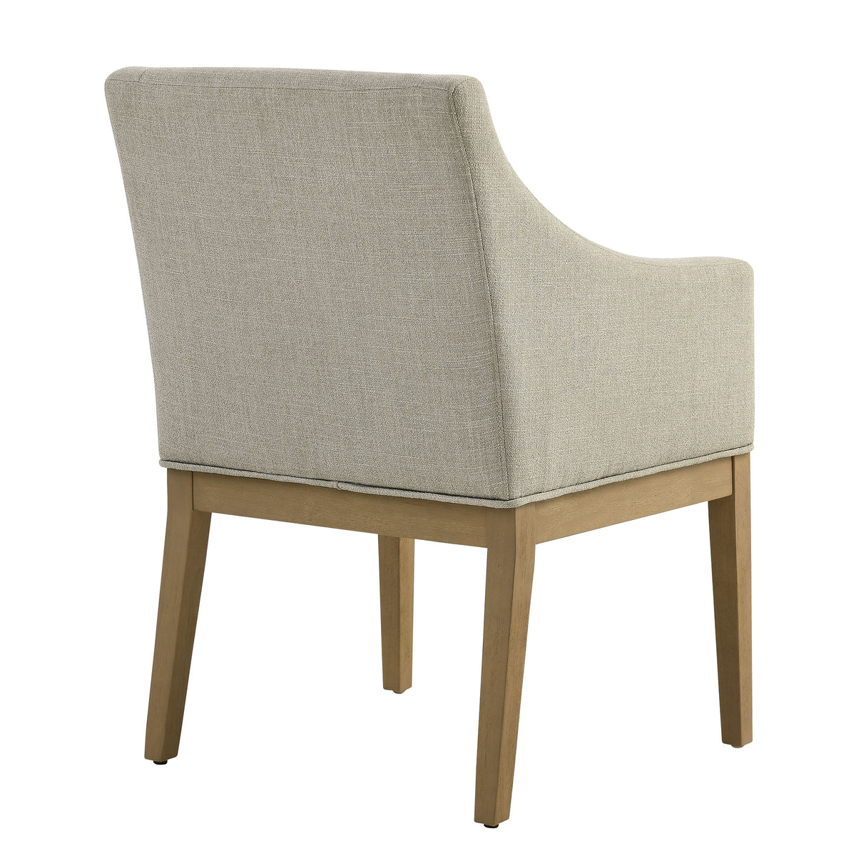 Alton Fabric Upholstered Dining Armchair - Linen Natural