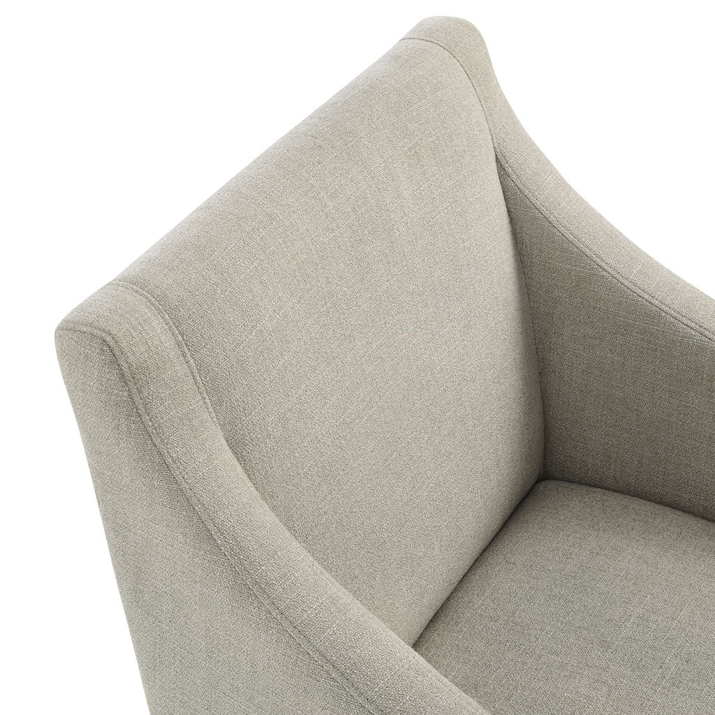 Alton Fabric Upholstered Dining Armchair - Linen Natural