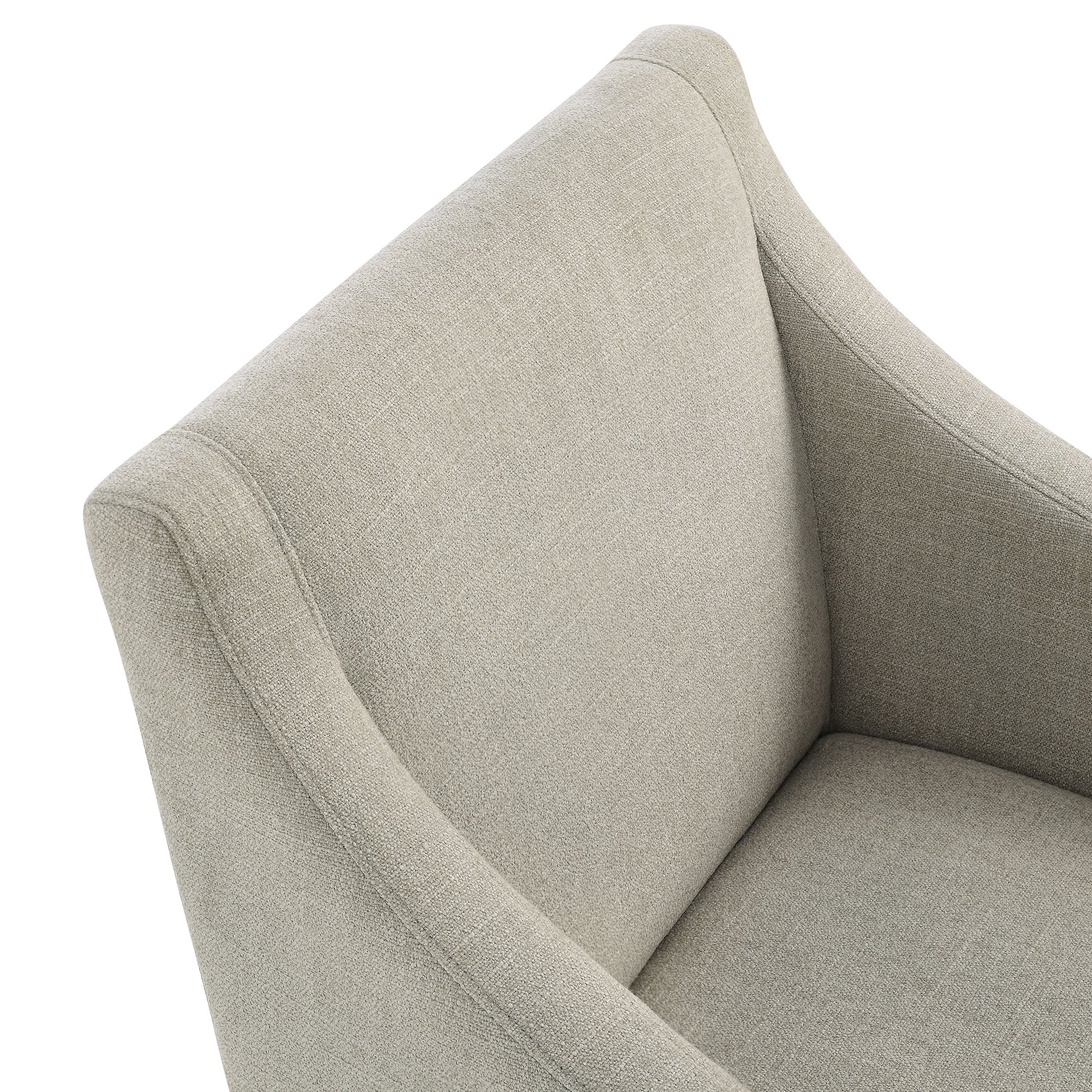 Alton Fabric Upholstered Dining Armchair - Linen Natural