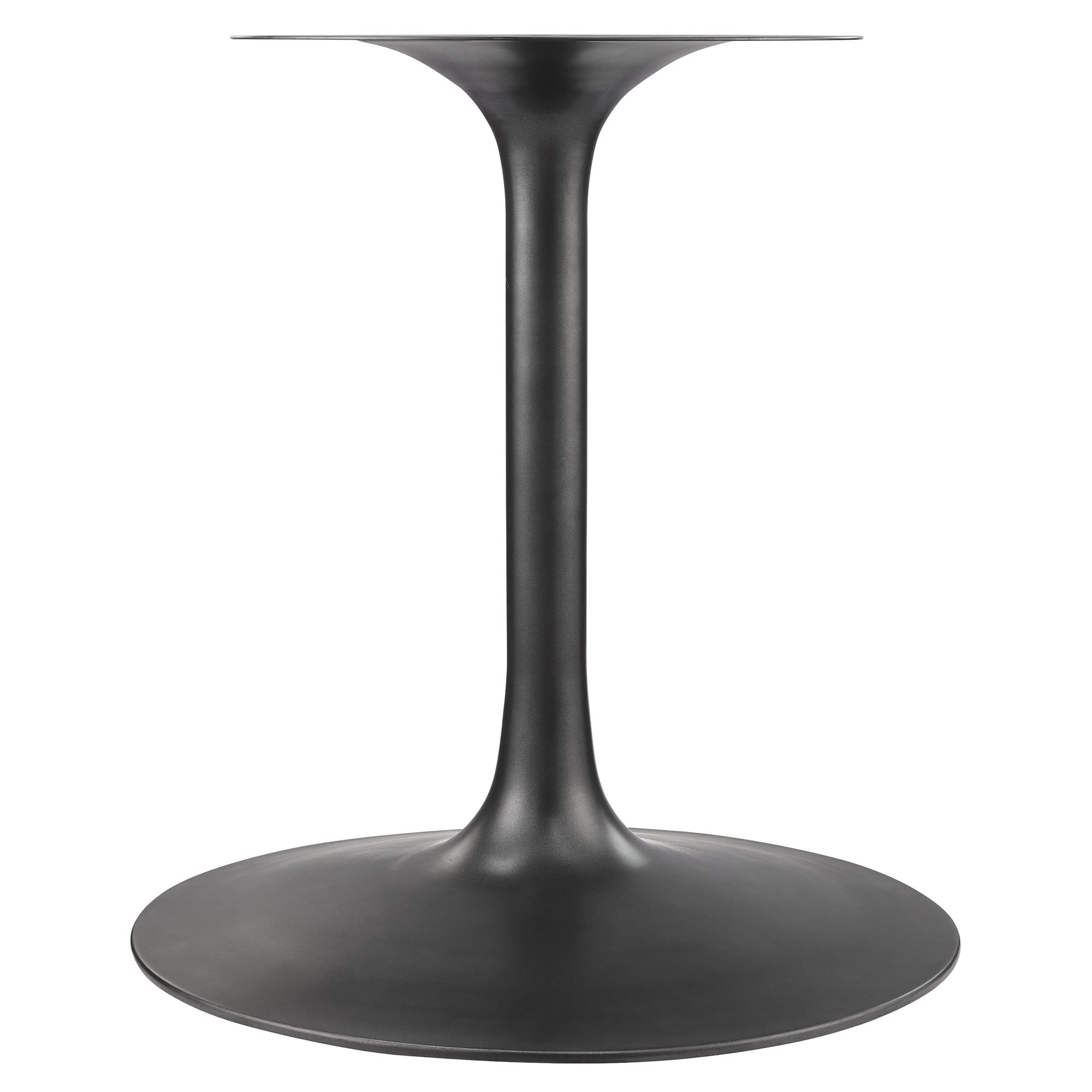 Lippa 48" Round Pedestal Solid Wood Dining Table - Black Walnut