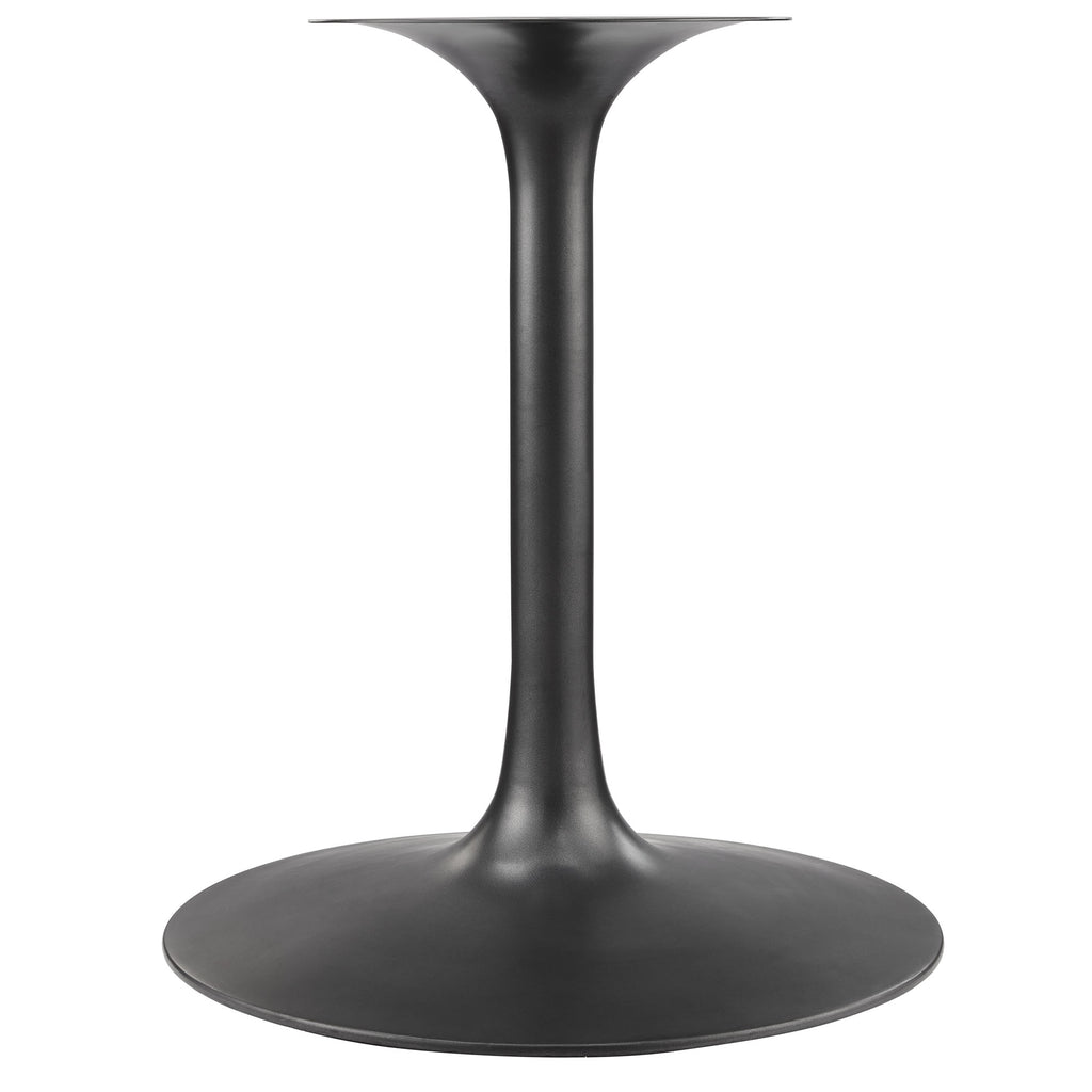 Lippa 60" Round Pedestal Solid Wood Dining Table - Black Walnut